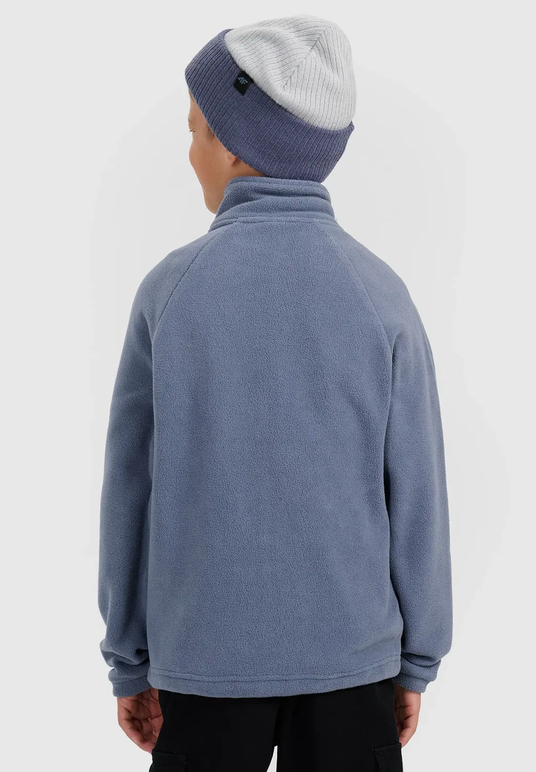 Polar Regular ze Stójką Chłopięcy - флисовая куртка 4F, Denim — фото 3
