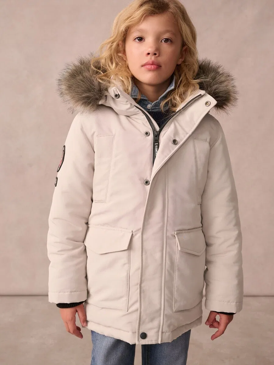 Куртка Superdry & Co Between-Season 'Everest' кремового цвета — фото 4
