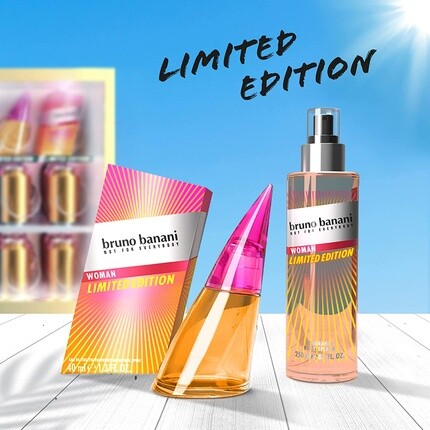 Bruno Banani Woman Limited Edition 2021 восточно-фруктовый летний аромат спрей для тела 250 мл — фото 2