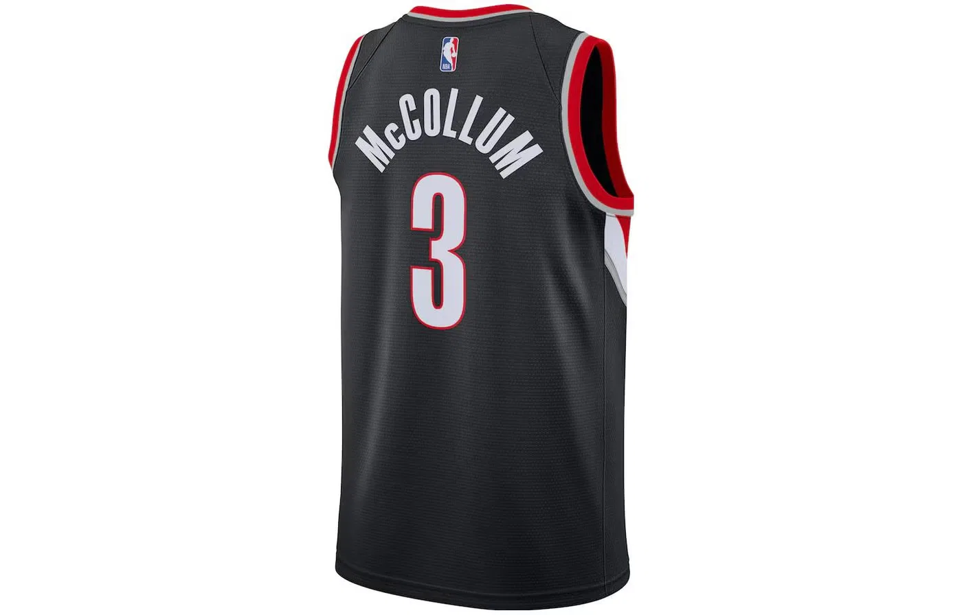 Джерси баскетбольное с принтом CJ McCollum 3 Nike, черный — фото 2
