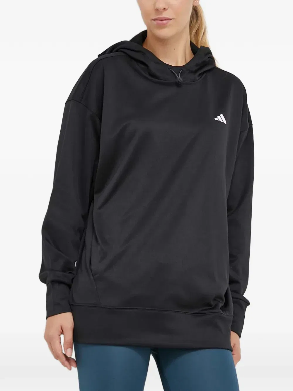 Худи Aeroready Game and Go с логотипом Adidas, черный