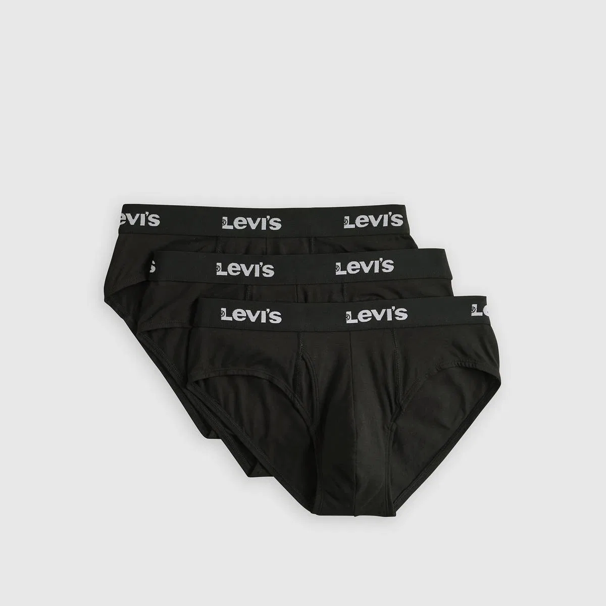 Однотонные трусы (3 шт. в упаковке) Levi's, Black