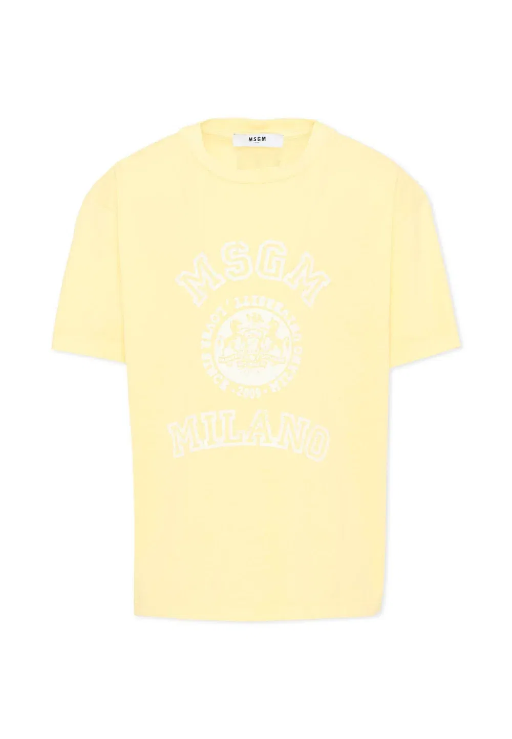 Футболка унисекс - футболка с принтом Msgm, Yellow