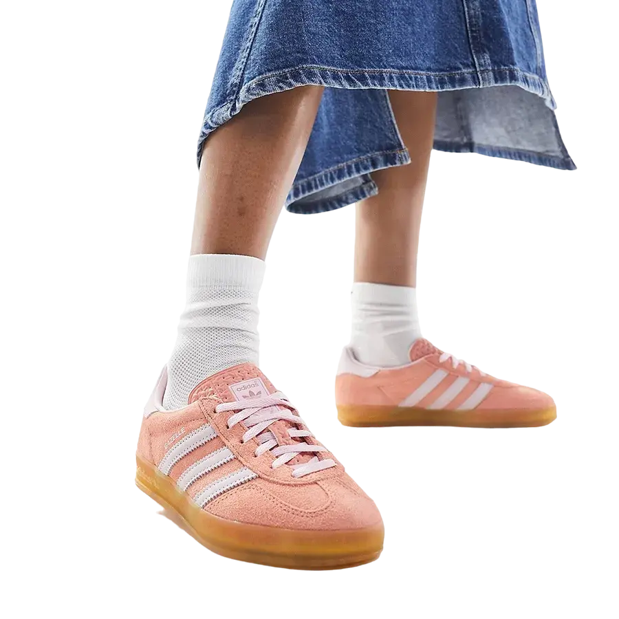 Кроссовки adidas Gazelle Indoor Wonder Clay Gum, оранжевый — фото 2