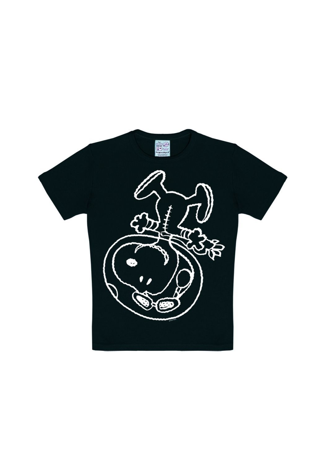 

Футболка Детская Арахис - Снупи - Астронавт LOGOSHIRT, черный