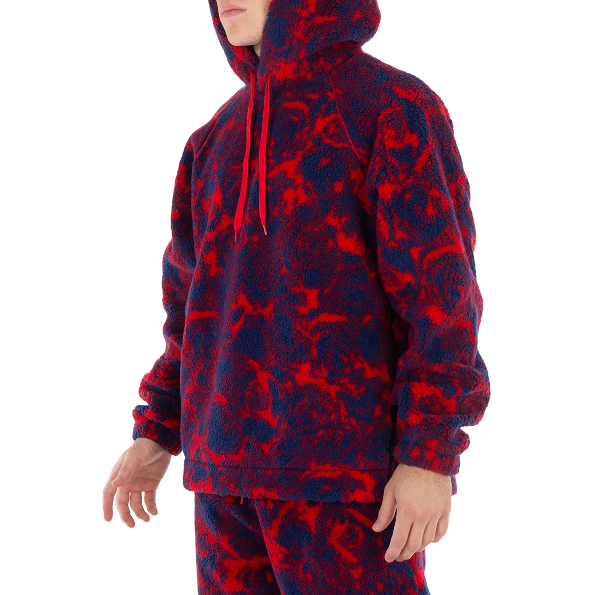 Худи с принтом Abstract Rose Print Fleece Burberry, Pillar Ip Pattern — фото 2