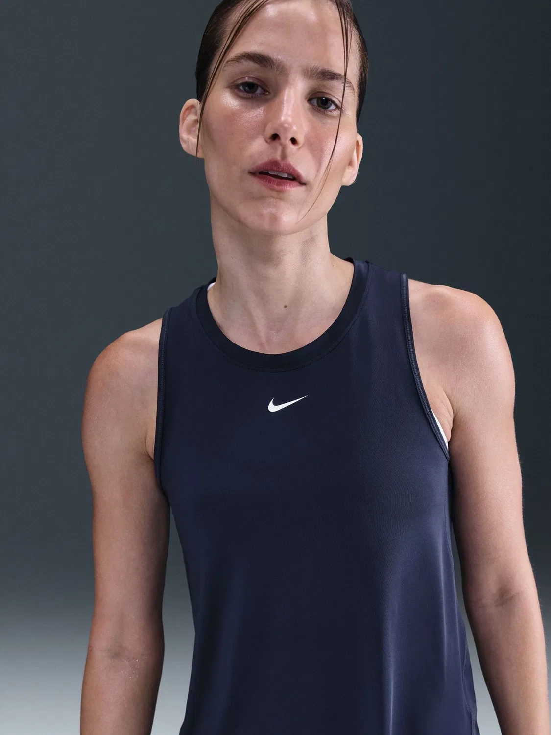 Топ Nike One Dri-FIT, синий — фото 3