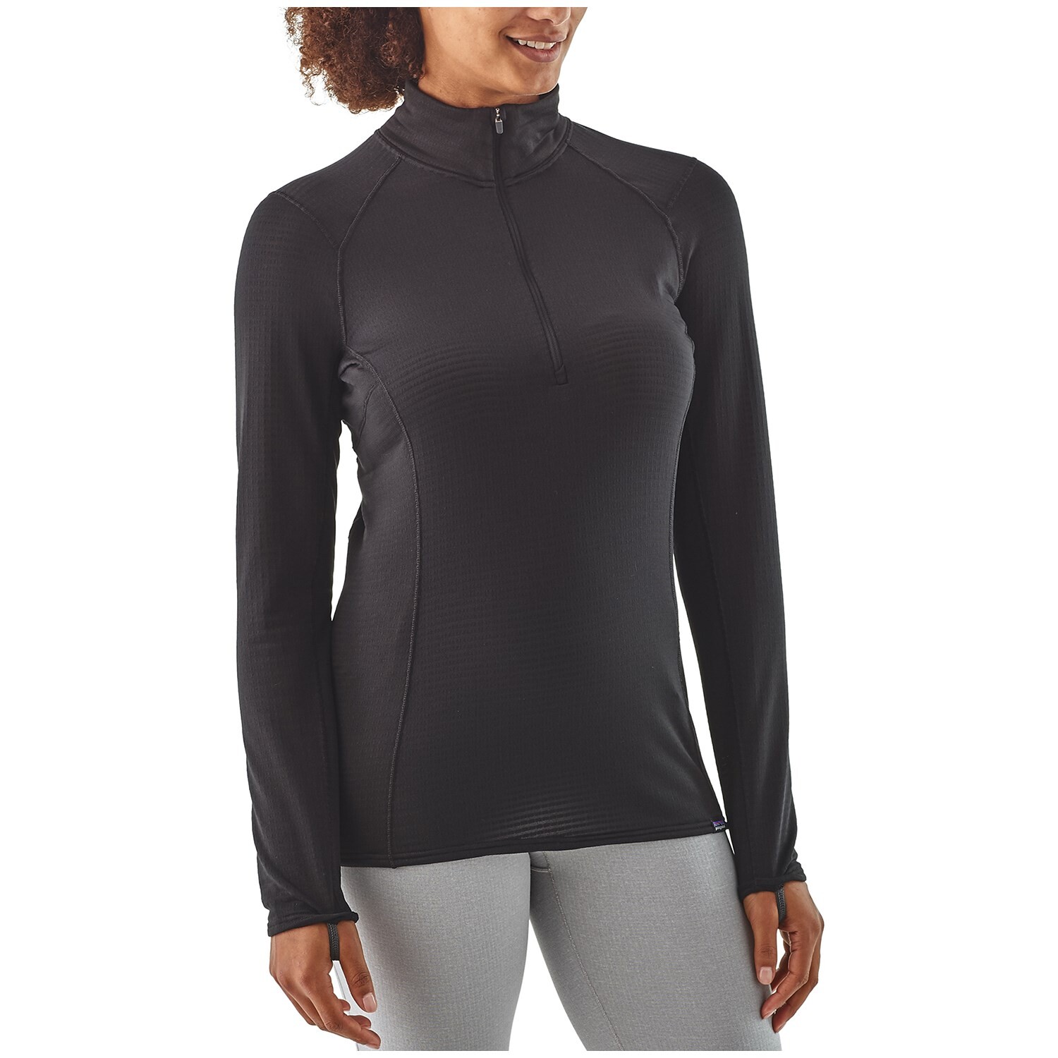 

Топ женский Patagonia Capilene Thermal Weight, чёрный