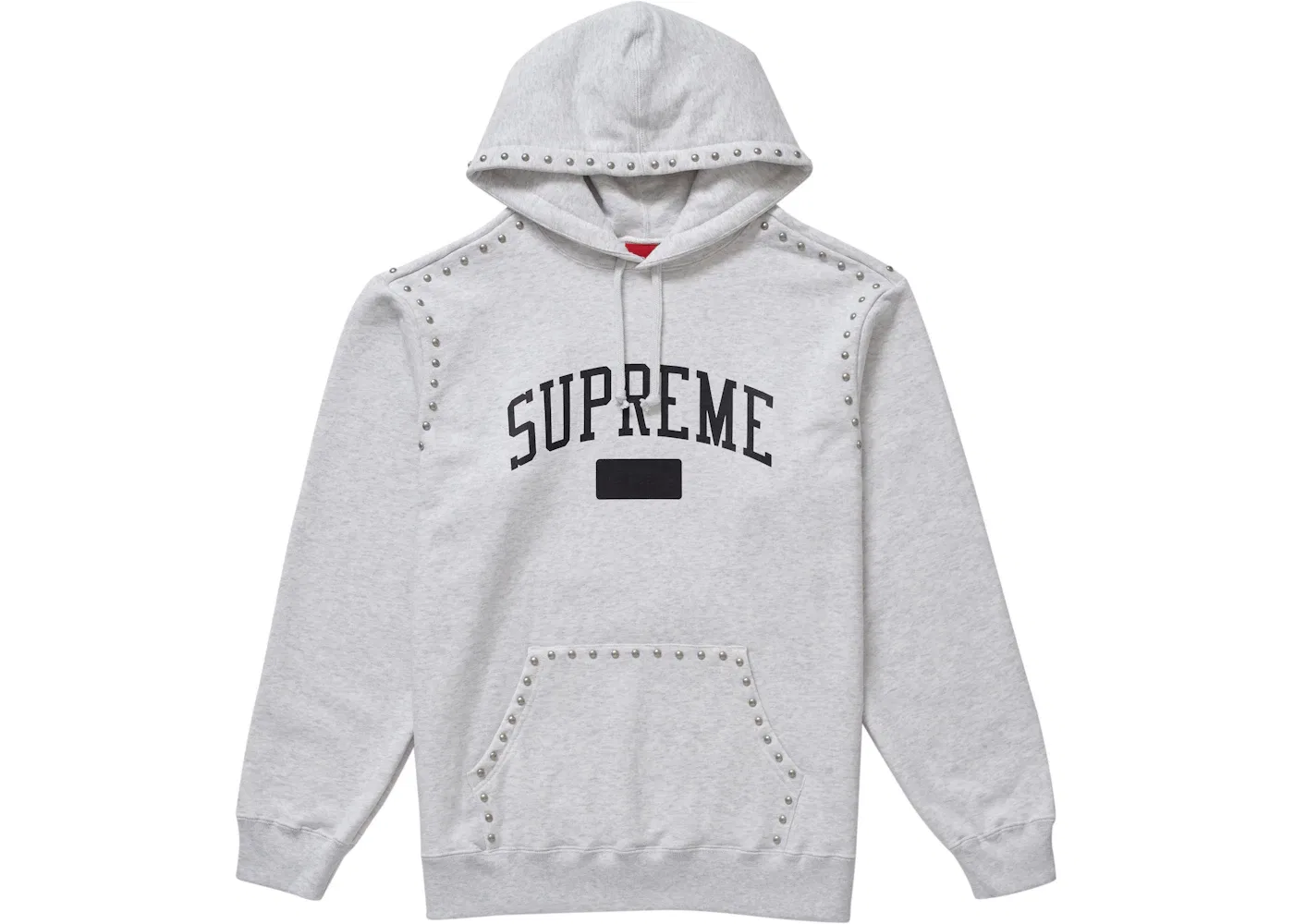 Мужской свитшот с капюшоном Supreme FW18, Ash Grey
