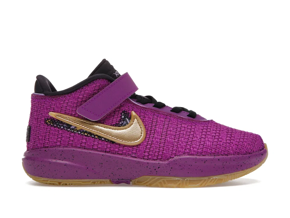 Детские кроссовки для мальчиков Nike LeBron 20 SE, Vivid Purple/Black/Cave Purple/Metallic Gold