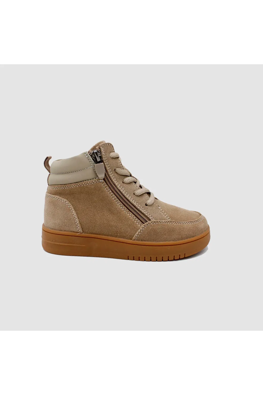 Детские ботинки высокие адаптивные Access Double Zip DrD Kids Footwear, Tan