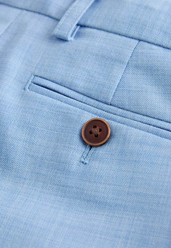 Брюки прямого кроя Regular Fit Next, light blue, светло-голубой — фото 4