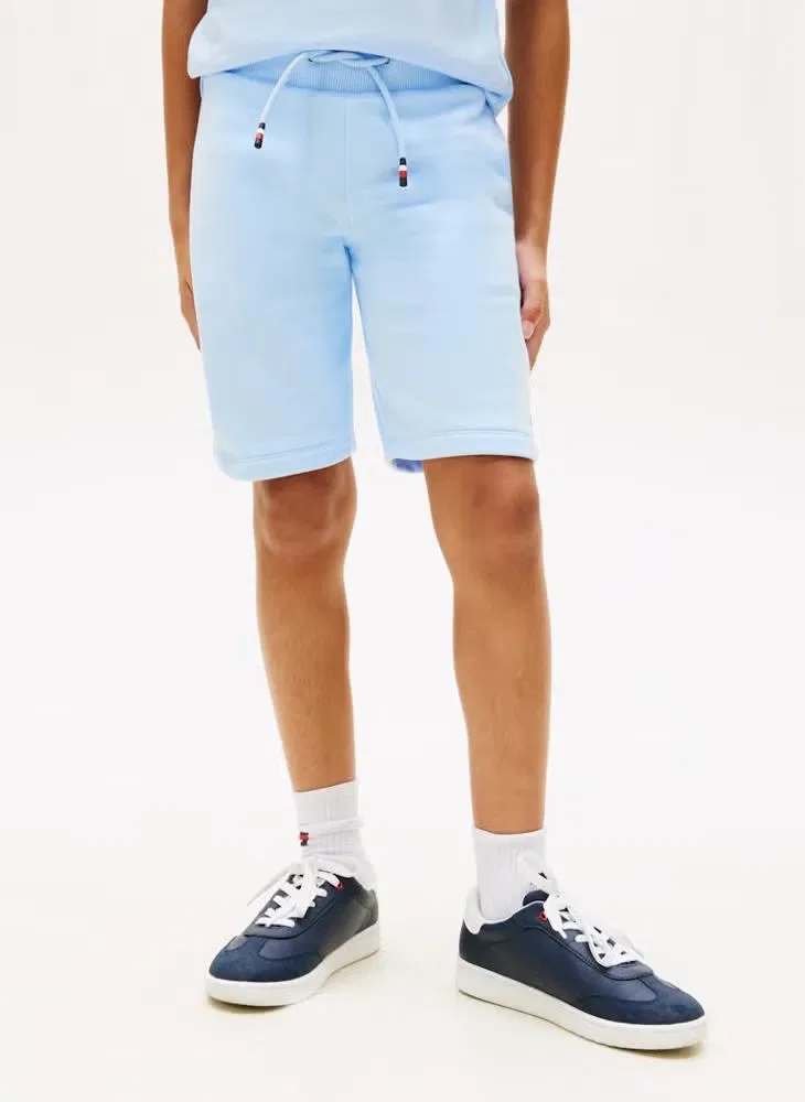 Комплект футболки и шортов с логотипом Tommy Hilfiger, голубой — фото 3