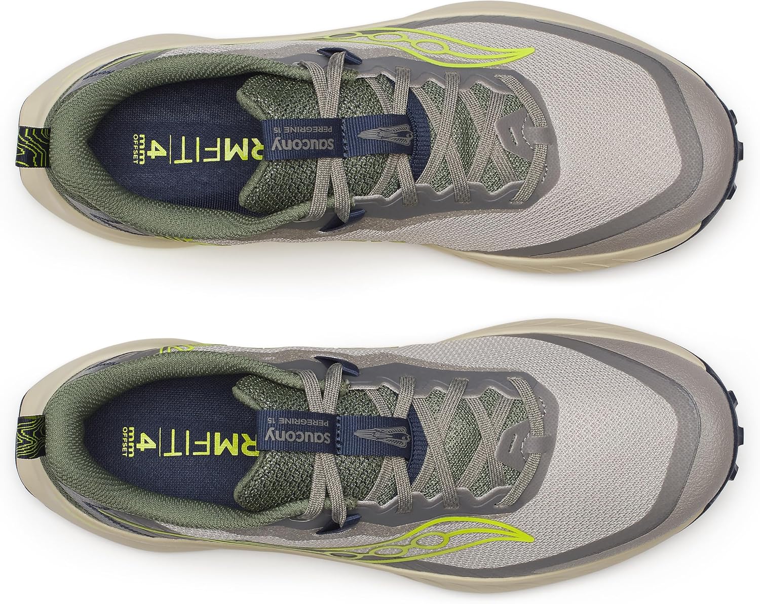 Мужские кроссовки для трейлового бега Saucony Peregrine 15, Ridge/Olivine — фото 4