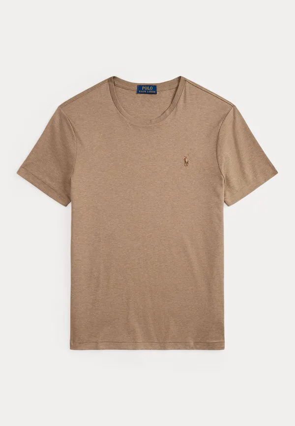 Облегающая футболка из мягкого хлопка, базовая футболка. Polo Ralph Lauren, Grey Cloud Heather — фото 4