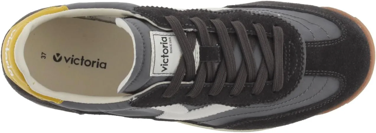 Кроссовки Victoria Low-Top Unisex Saturno, нейлон, цветная и искусственная кожа, зубная подушечка, для взрослых, цвет Antracita — фото 4