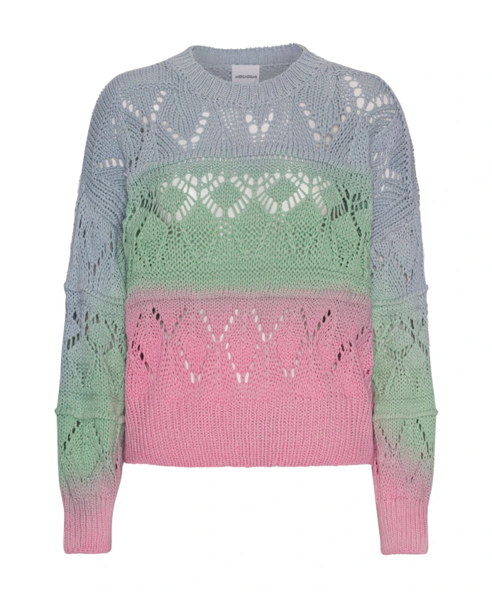 

Хлопковый свитер с градиентным переходом цвета "конфетный". Americandreams, мультиколор