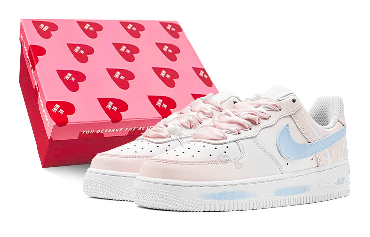 

Кроссовки Nike Air Force 1 Skateboarding Shoes Men Low-top Blue, розовый