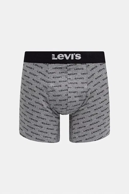 Боксеры из мягкого хлопка 2 шт Levi's, серый — фото 2