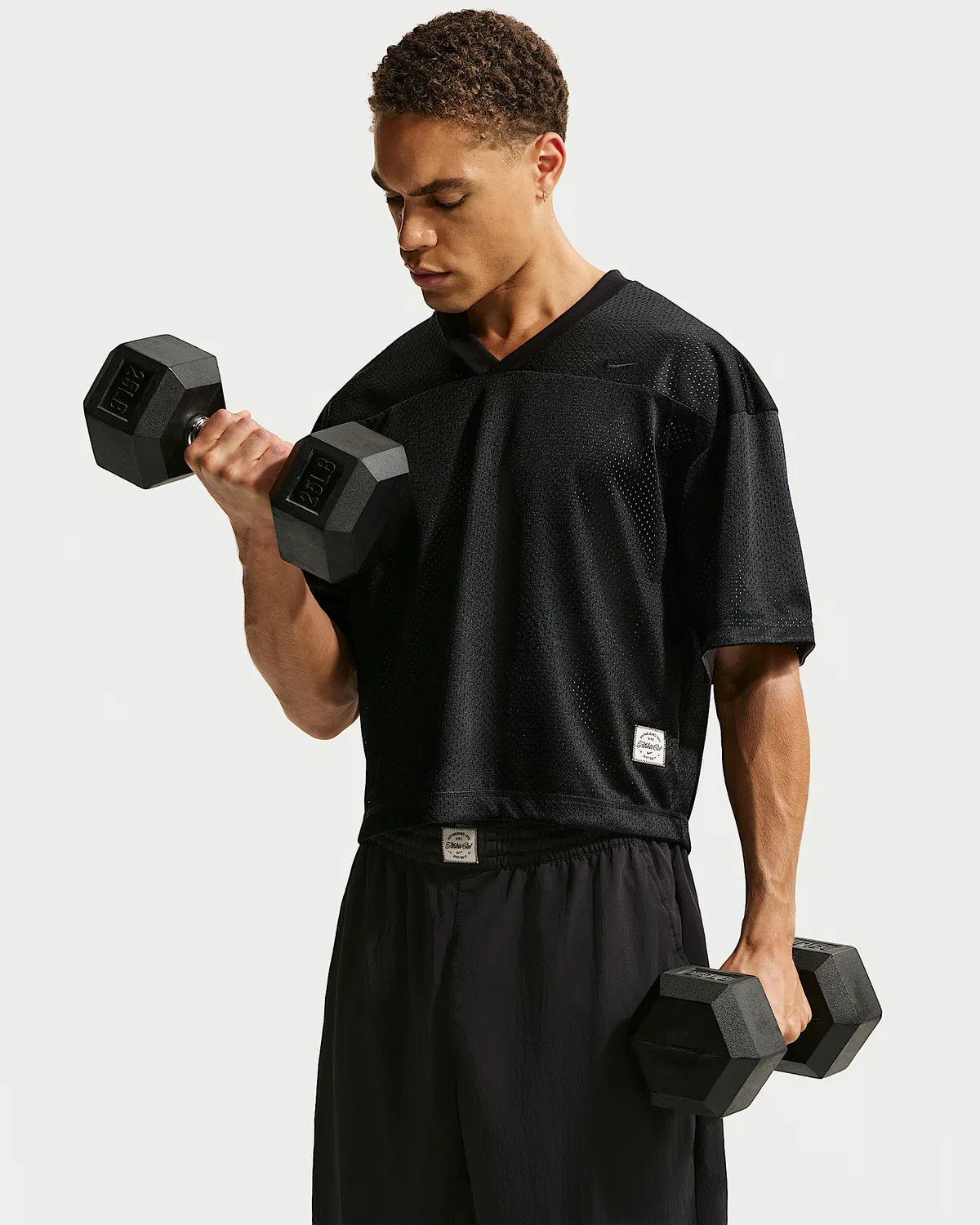 Мужская тренировочная футболка Nike N.A.C. Dri-FIT Reversible, Black/Smoke Grey/Black — фото 3