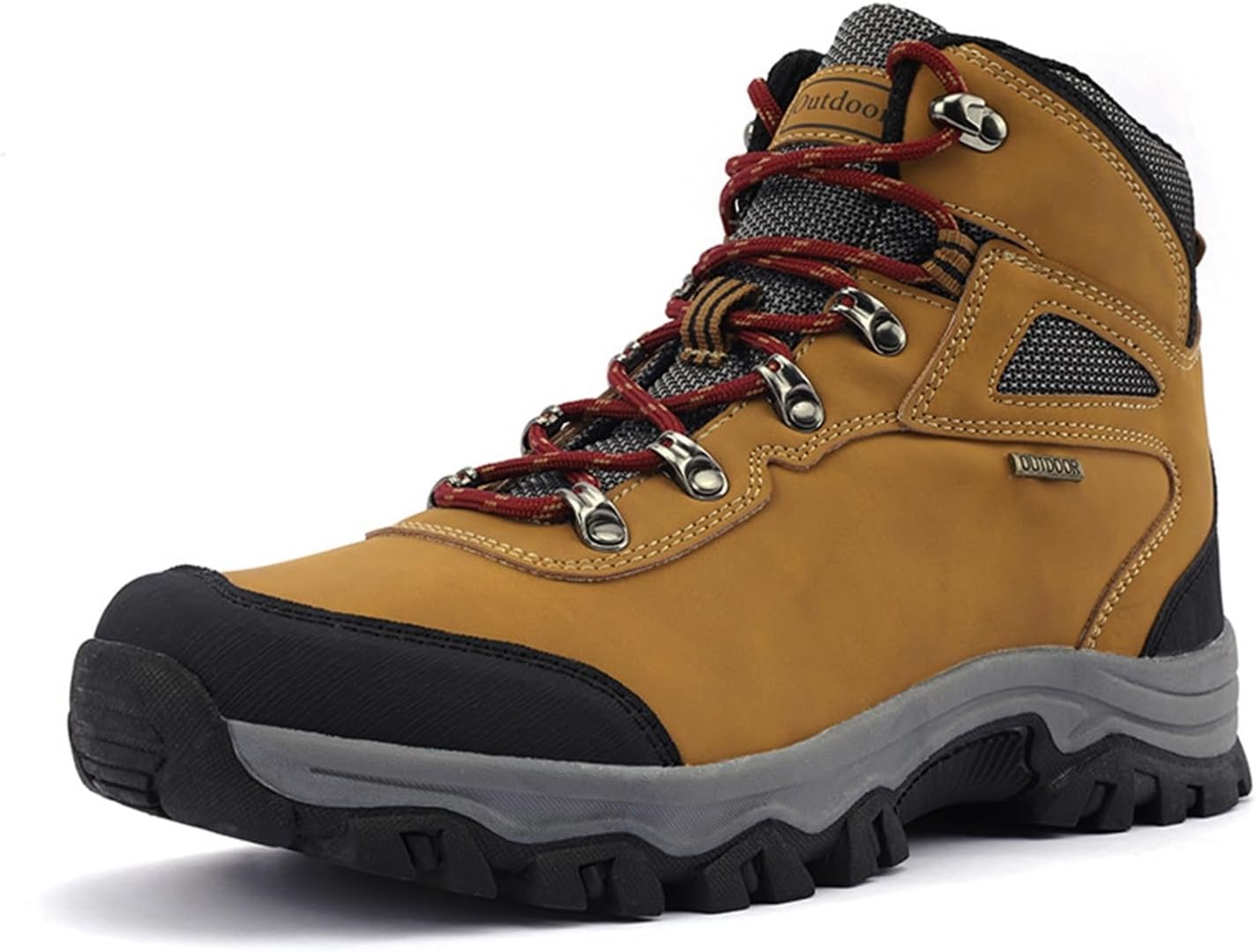 

Мужские зимние ботинки для снега Легкие водонепроницаемые зимние ботинки с меховой подкладкой Противоскользящие ботинки для холодной погоды Модные мужские зимние ботинки Generic, желтый