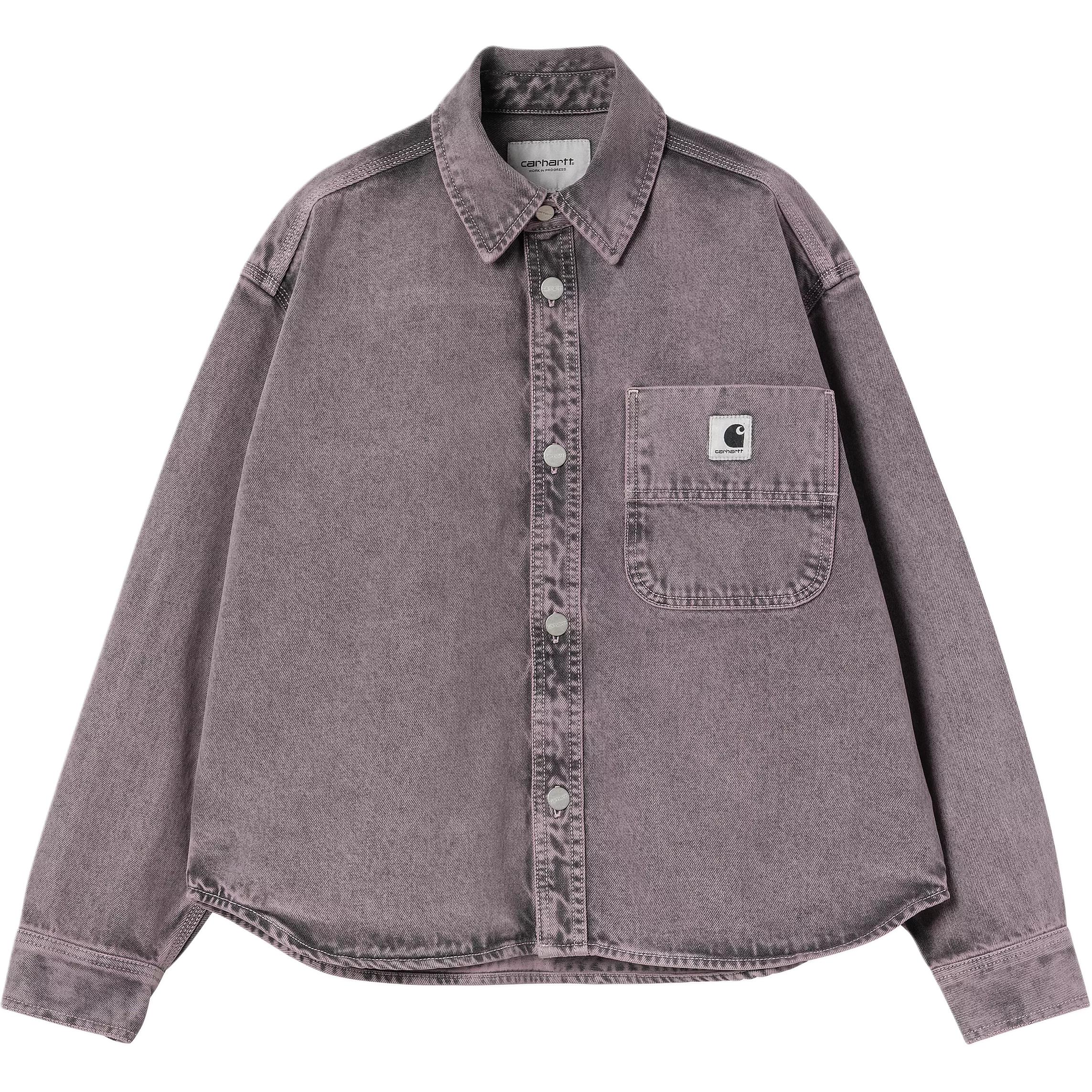 

Carhartt WIP Джинсовая рубашка с накладными карманами, Black/Pink