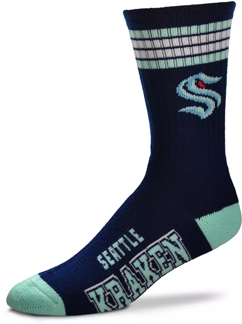 

Носки Deuce с 4 полосками для босых ног Seattle Kraken For Bare Feet