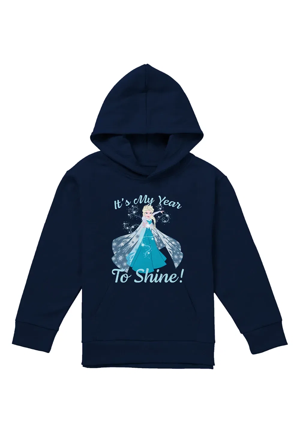 Детский худи Disney Frozen New Year, темно-синий, темно-синий