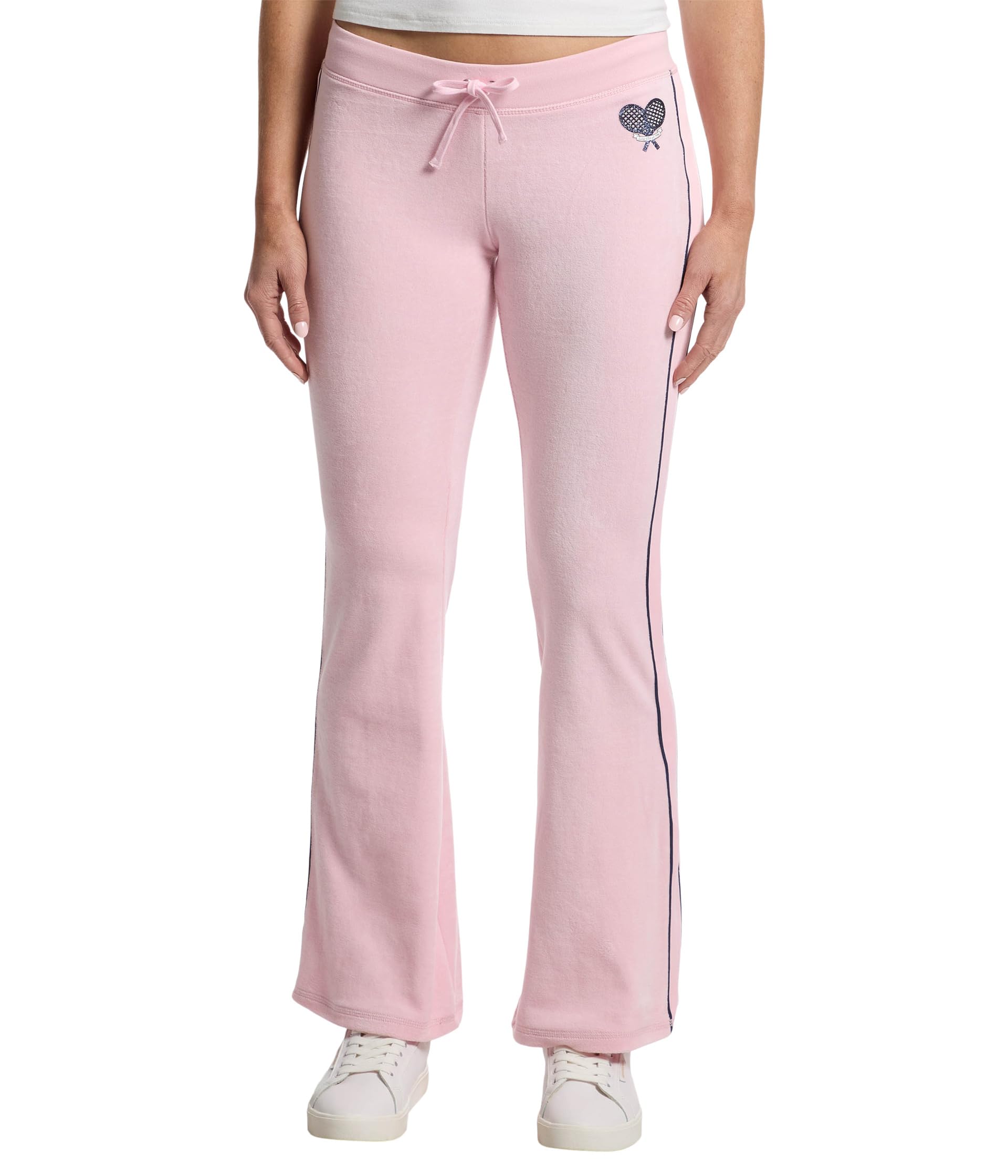 

Брюки Juicy Couture Heritage Low Rise Track Pants With Side Stripe, Whisper Pink