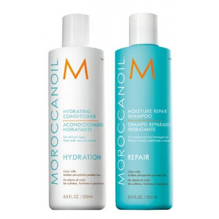 

Набор для увлажнения: шампунь 250 мл и кондиционер 0,5 л Moroccanoil