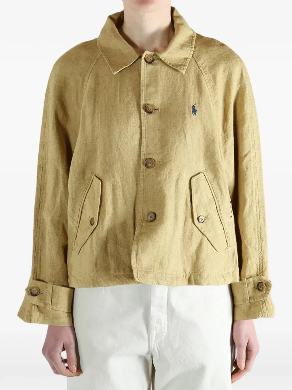 Пиджак с откидной застежкой на пуговицы Polo Ralph Lauren, нейтральный — фото 2