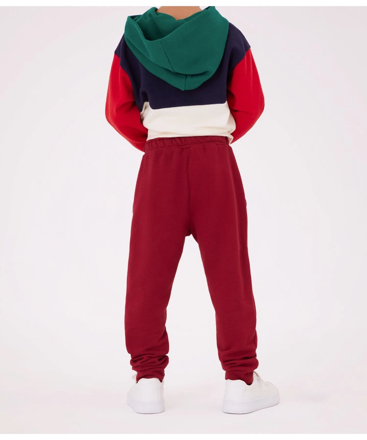 Детские серые спортивные брюки Petit Bateau из хлопка — фото 2