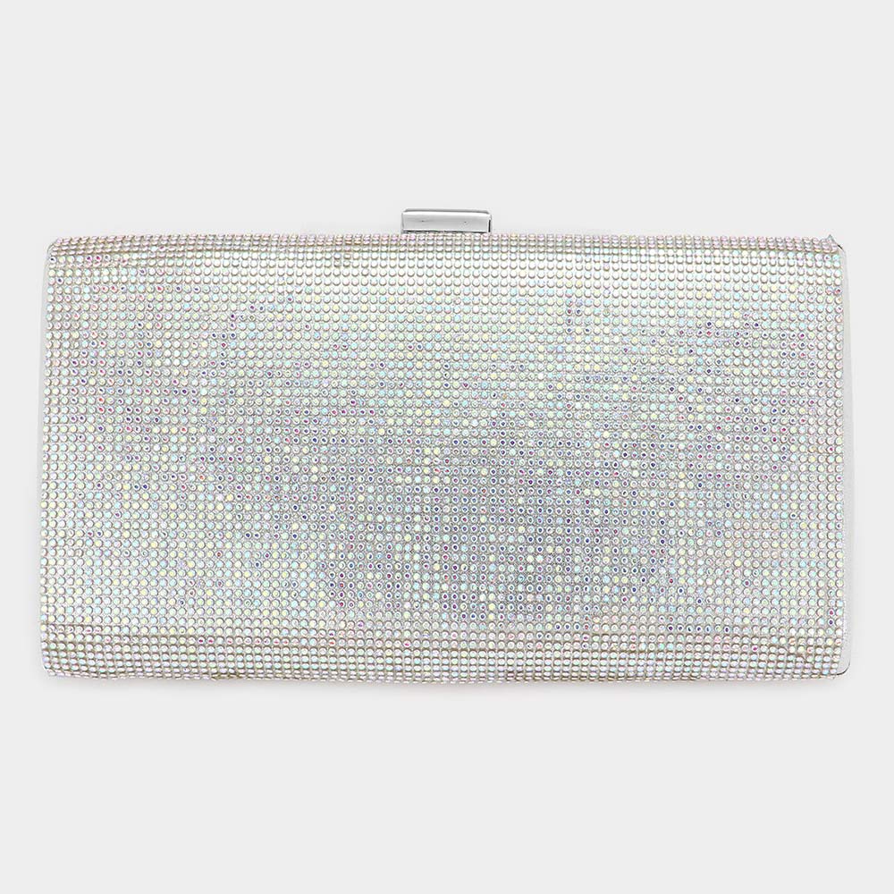 

Блестящий прямоугольный вечерний клатч или сумка через плечо FASHNZFAB