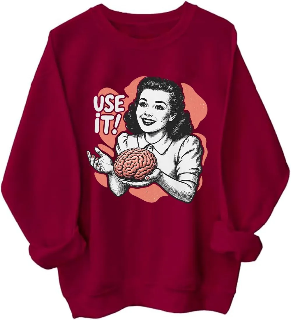 

Толстовка с принтом "Use Your Brain"