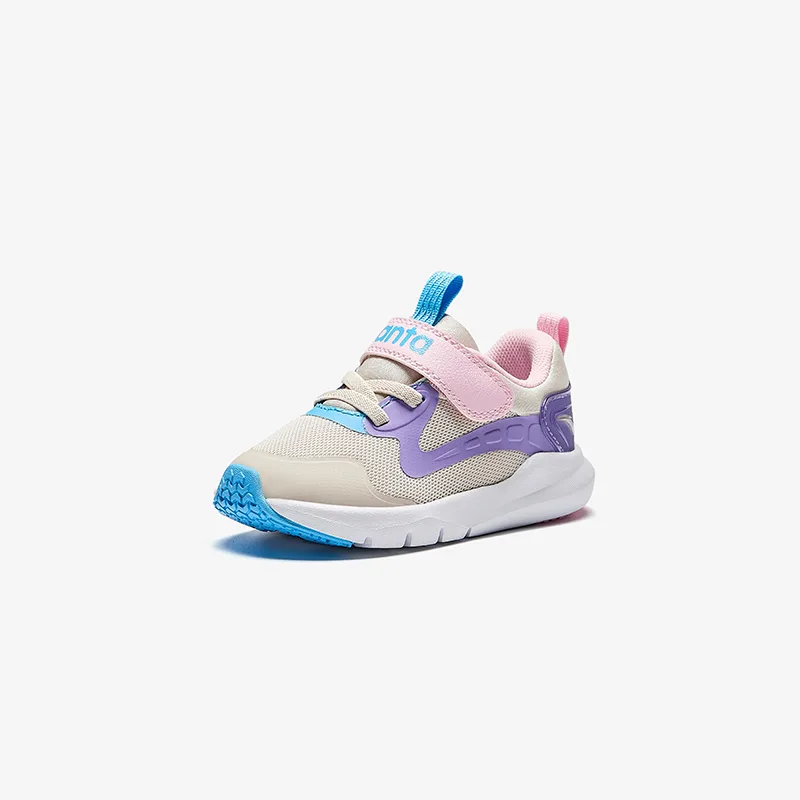 Мягкие низкие кроссовки для малышей с сетчатым верхом Antakids, Light Silver Gray/Apricot Blossom Pink/Super Hydrogen Blue-2 — фото 3