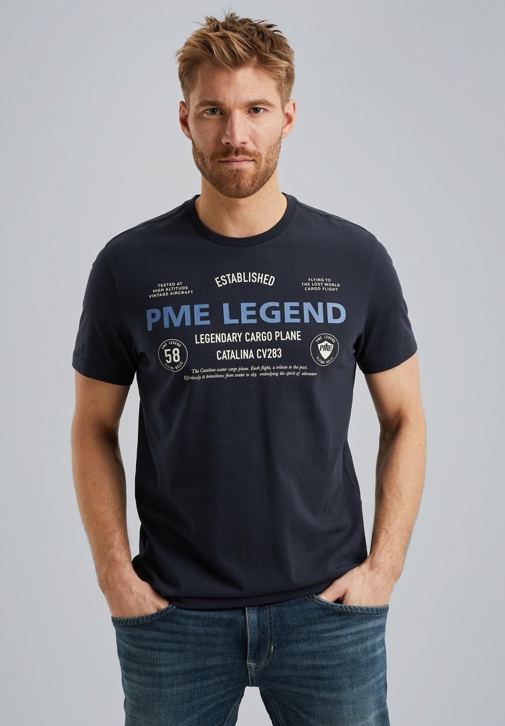 

Футболка с принтом T-SHIRT PME Legend, синий