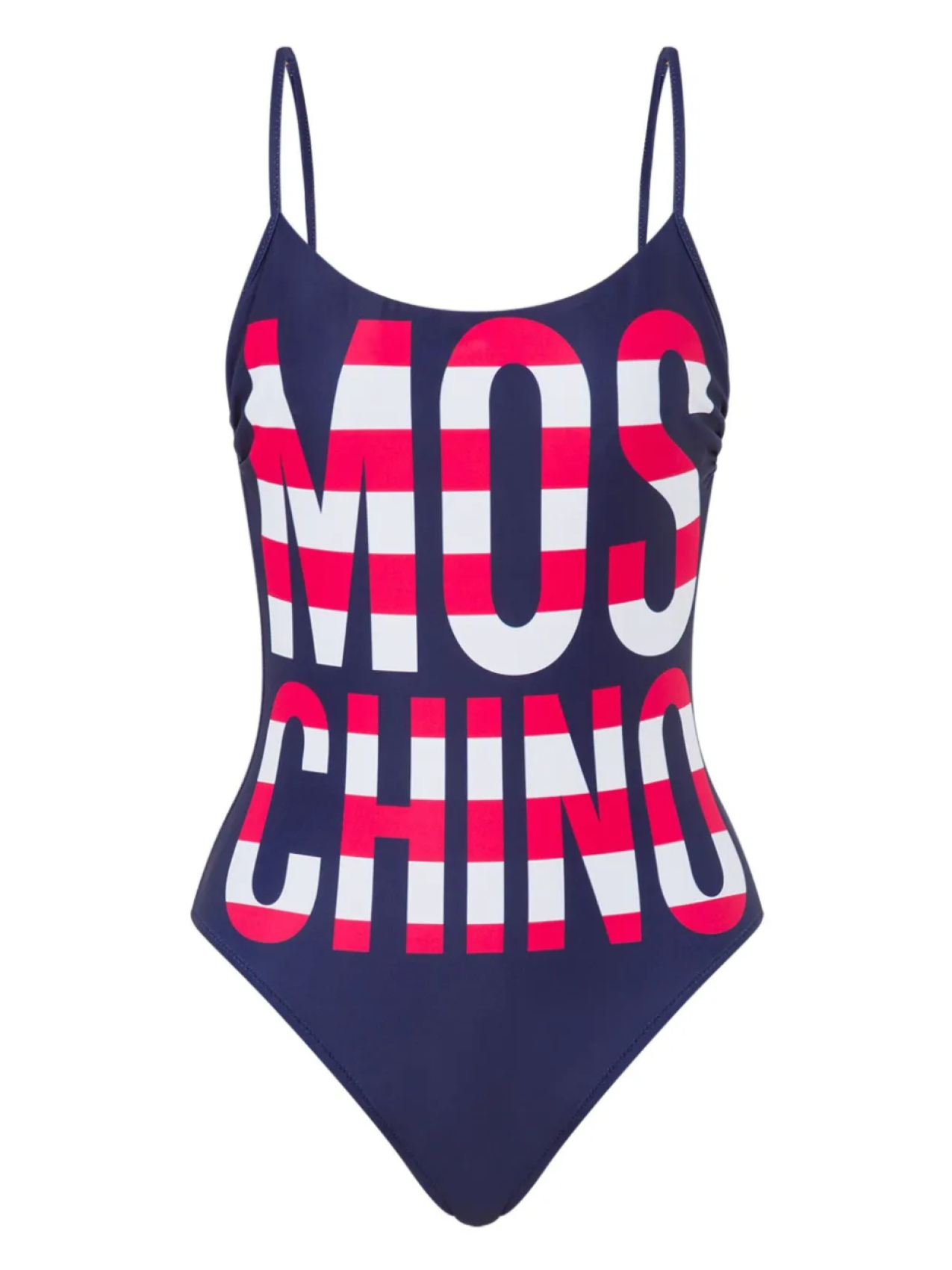 

Купальник с логотипом Moschino, синий