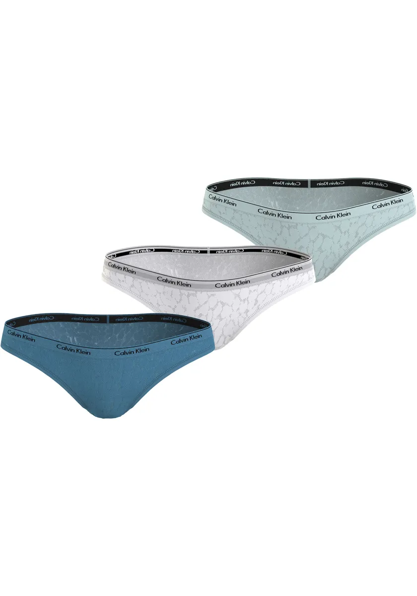 

Трусики бикини Calvin Klein Underwear "BIKINI 3PK" (3 шт. в упаковке, 3 шт. в упаковке), с логотипом CK на поясе, цвет Cool Breeze/White/Icy Moon