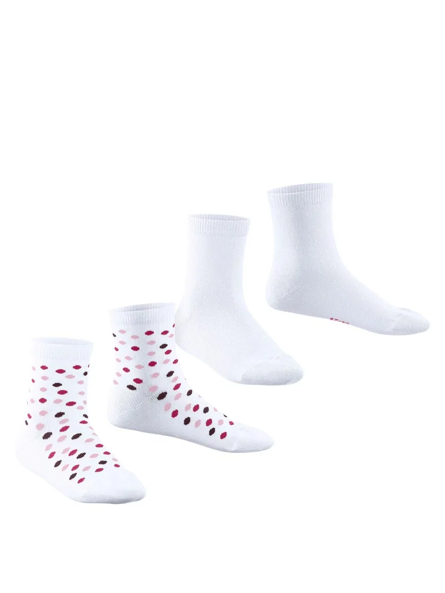 Набор из двух носков ESPRIT 'Happy Dot' белого цвета