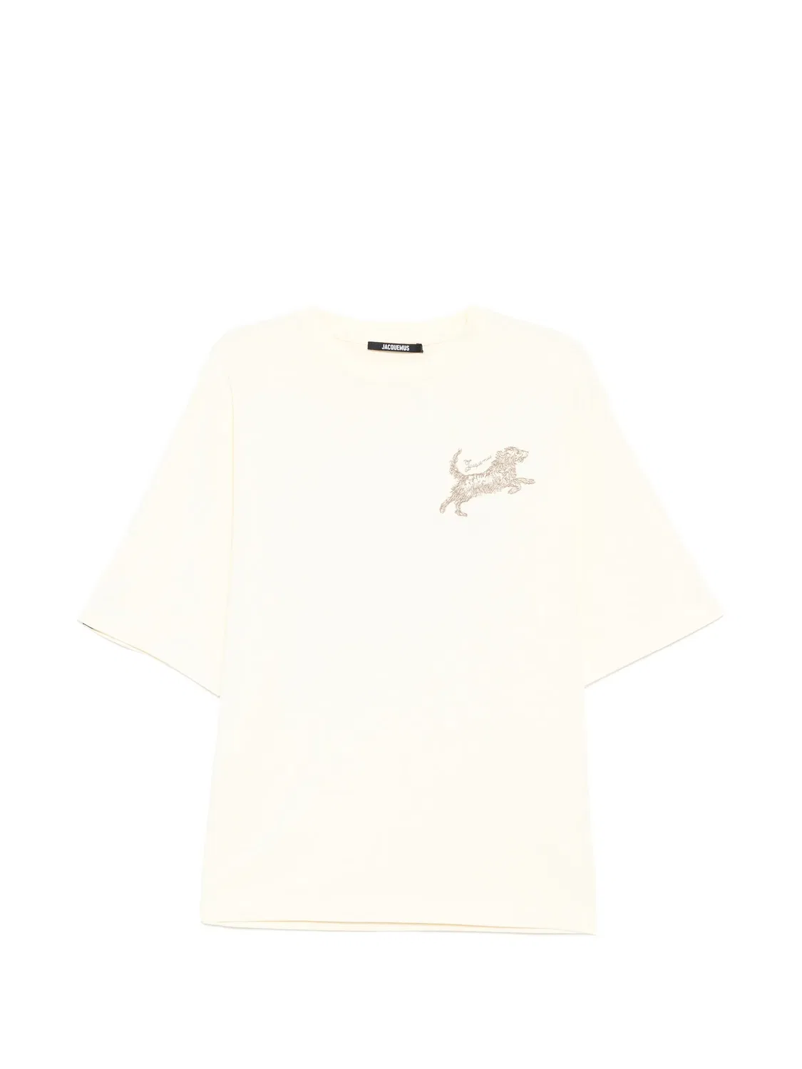 Футболка с принтом Jacquemus, нейтральные цвета