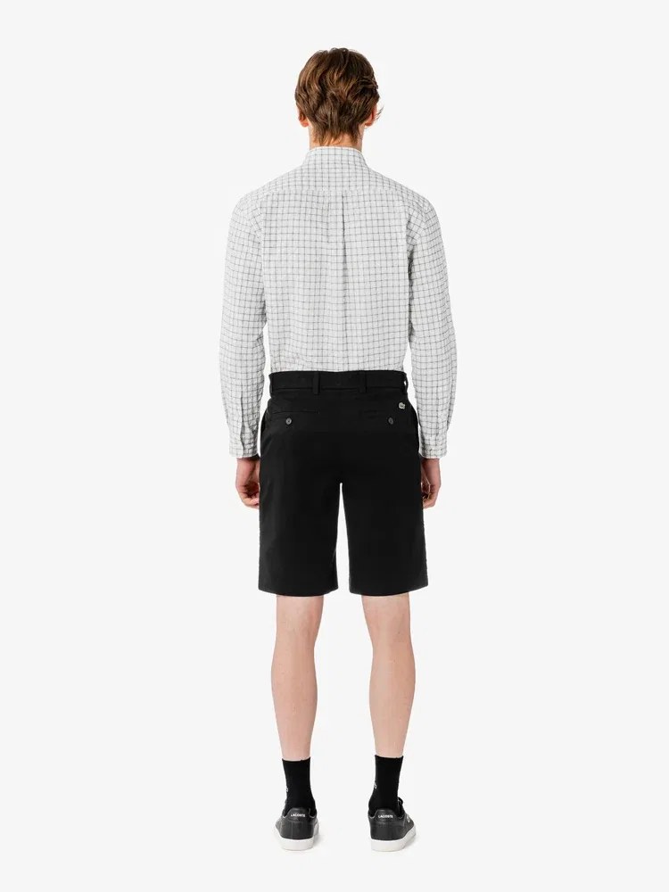 Шорты Twill Bermuda Chino LACOSTE, Black — фото 3