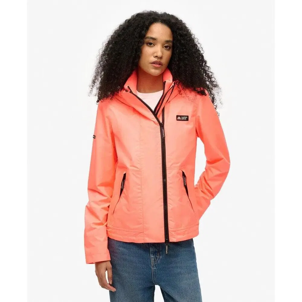Женская ветровка с капюшоном Superdry Mountain, Orange — фото 3