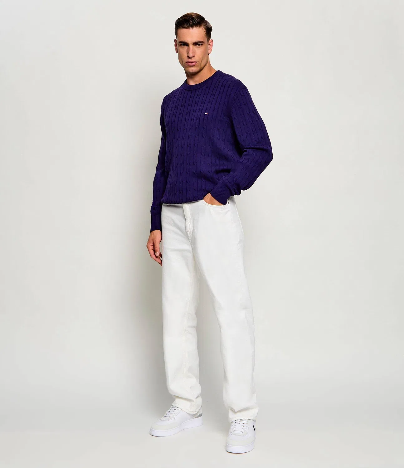 Свитер с круглым вырезом Tommy Hilfiger, Viola — фото 2