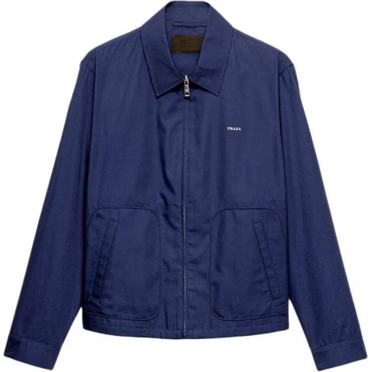 Мужская куртка с молнией PRADA, Dark Purple Blue