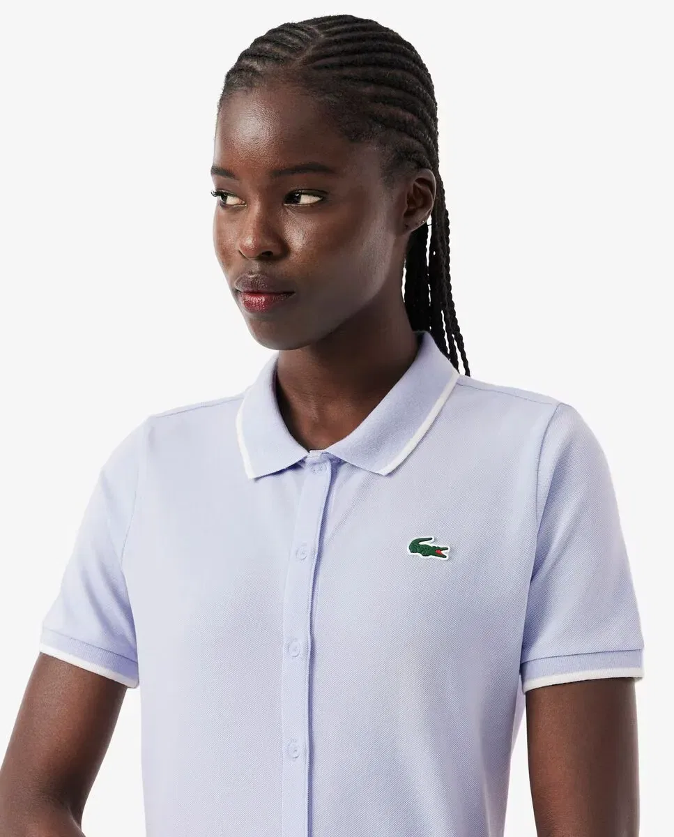 Поло Lacoste для гольфа Azul Claro с терморегуляцией — фото 3