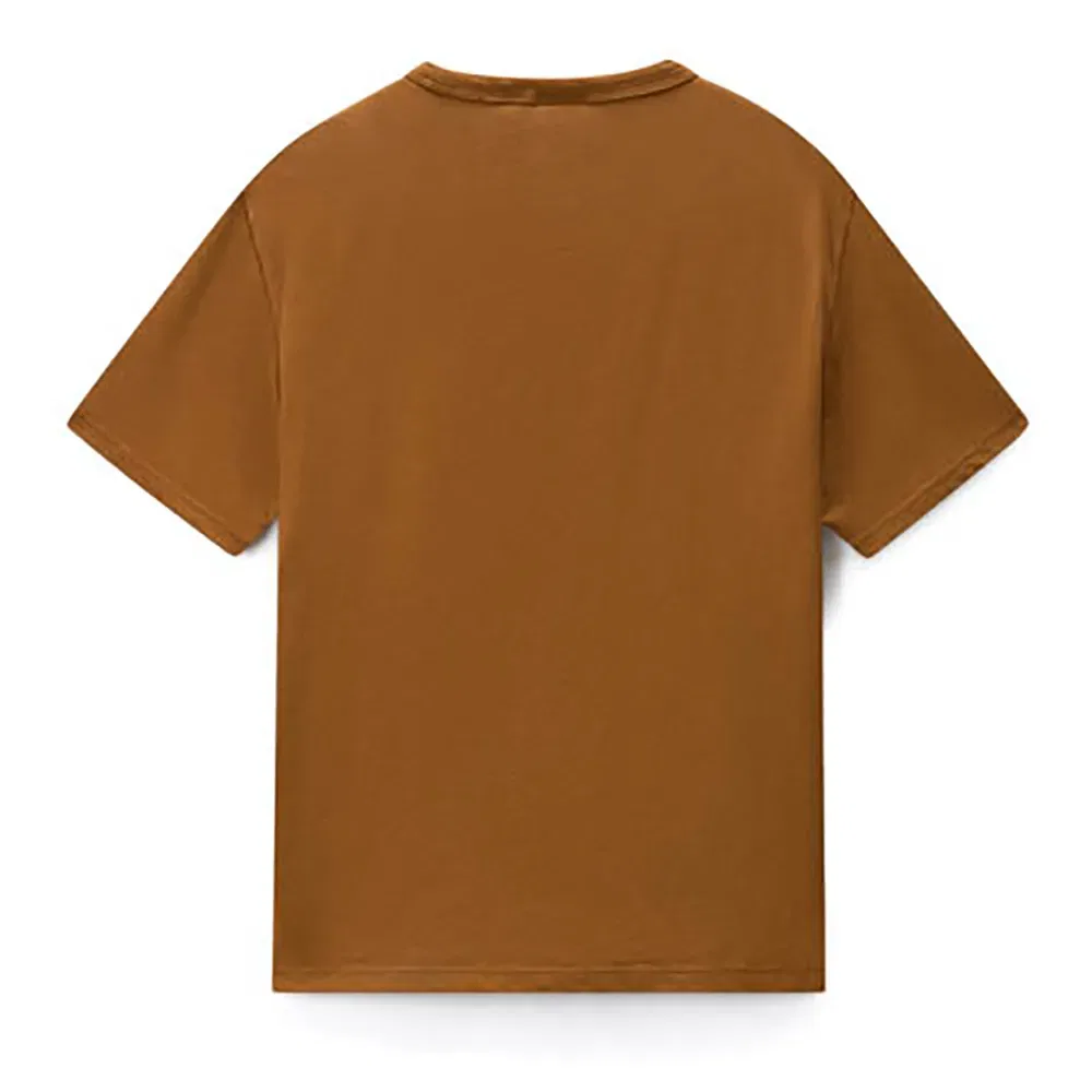 Детская футболка для девочек с принтом New Box Logo Napapijri, Brown — фото 4