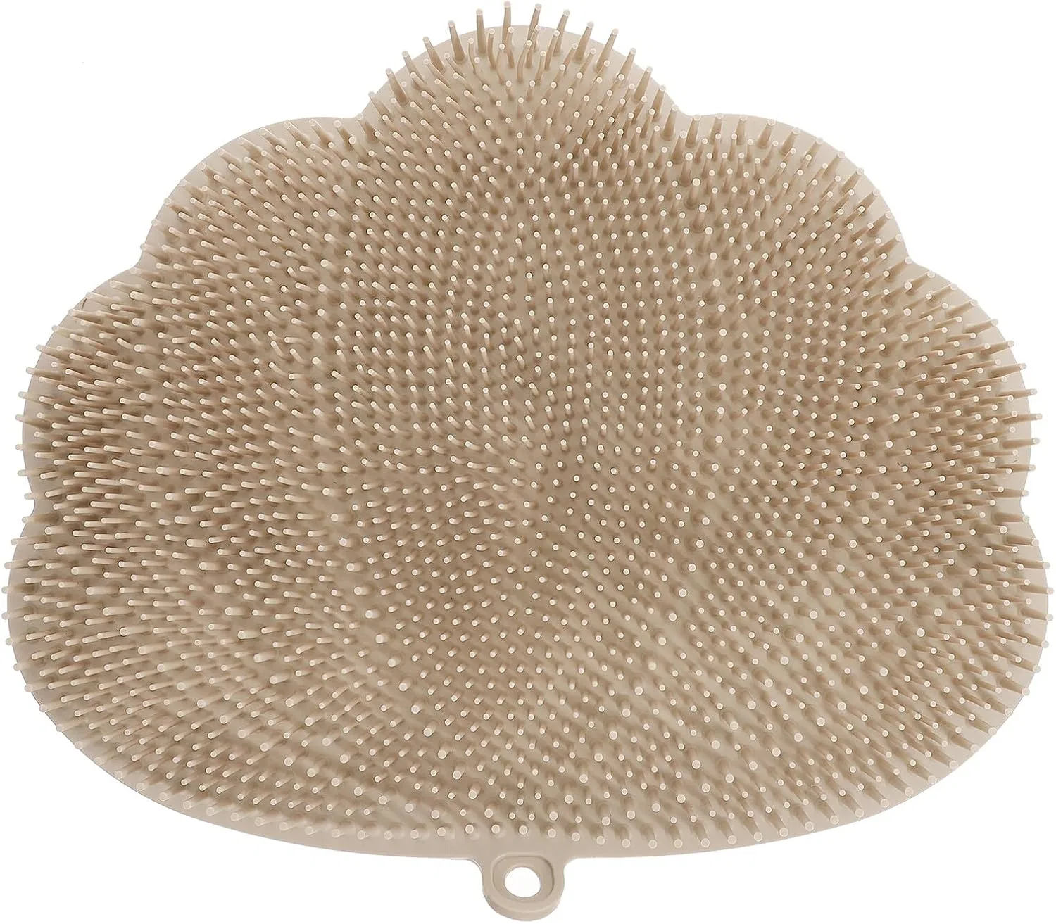 Щетка для душа настенная с присоской TEHAUX, 30x25.5x2 см, Khaki