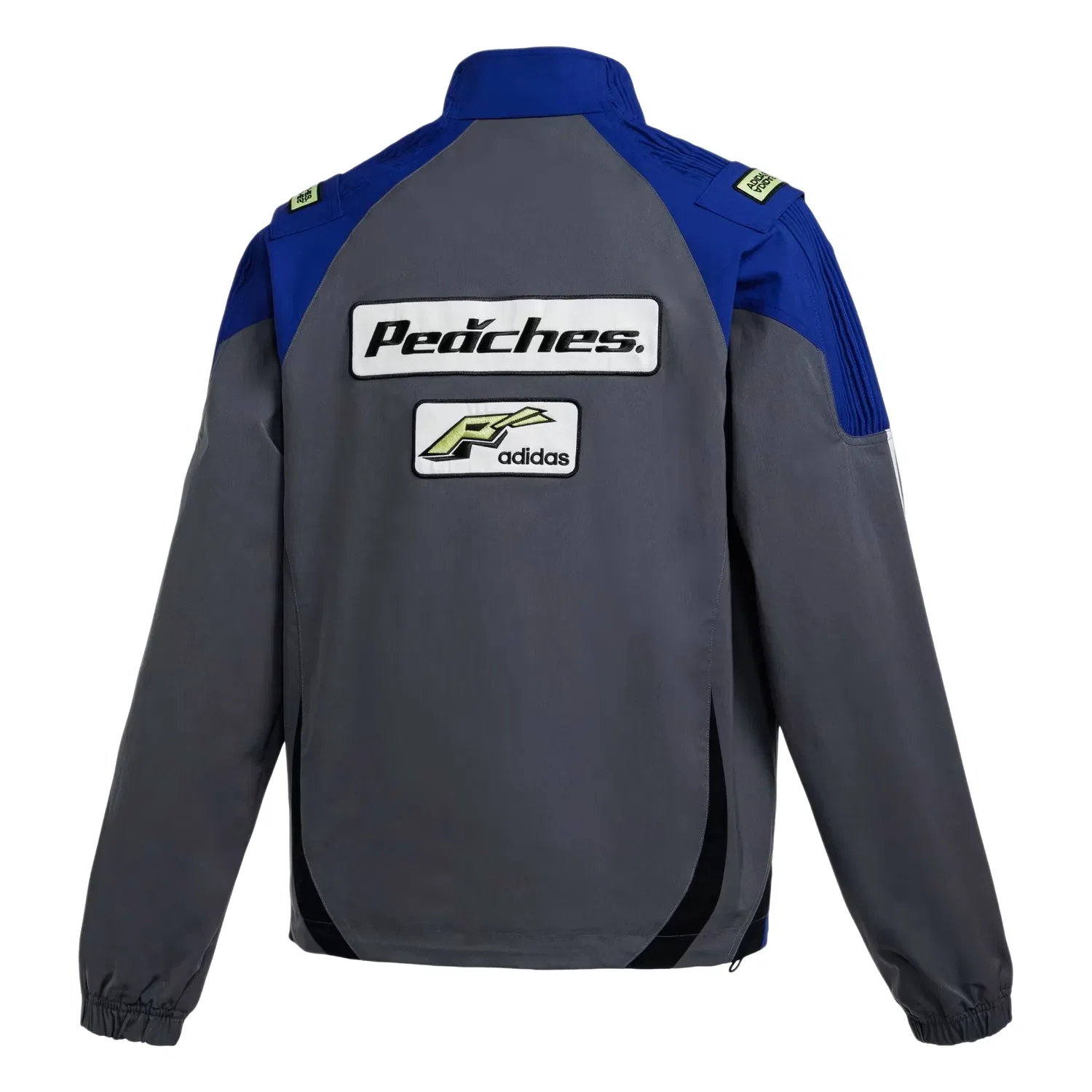 Мужская куртка Peaches Racing Jacket Asia Sizing 'Grey Five' adidas, Grey Five — фото 2