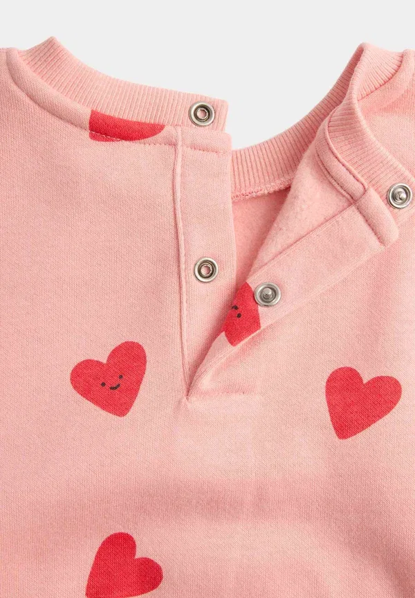 Комплект из брюк и топа с принтом Heart outfit set Marks & Spencer, Pink Mix, розовый — фото 3