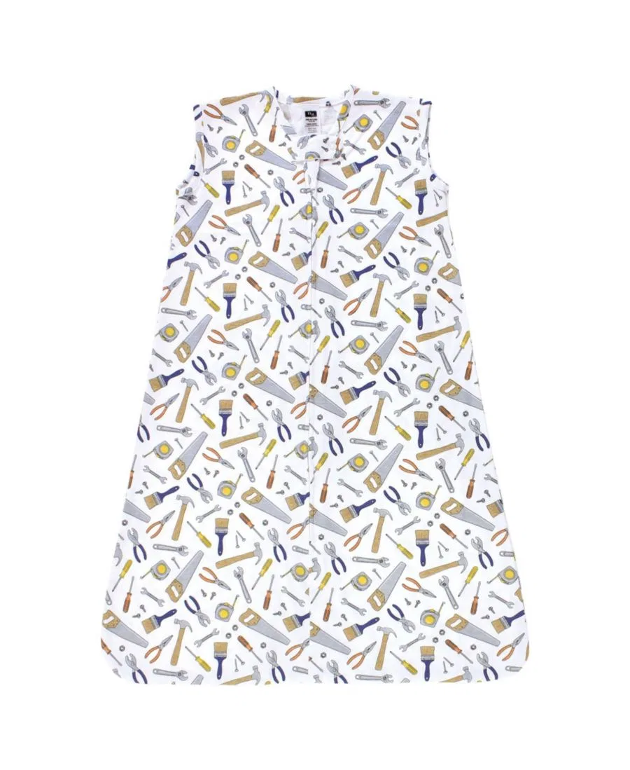 Детский спальный мешок без рукавов Cotton Sleeveless Slumber Shell Hudson Baby, Construction Work